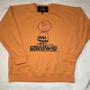 Marc Jacobs Orange Charlie Brown Crewneck Sweater